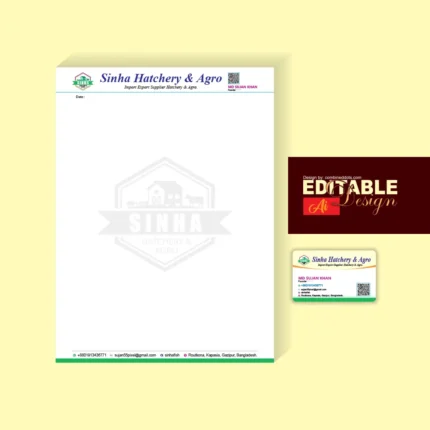 Printing-of-Vector-Business Card-Letterhead-Design