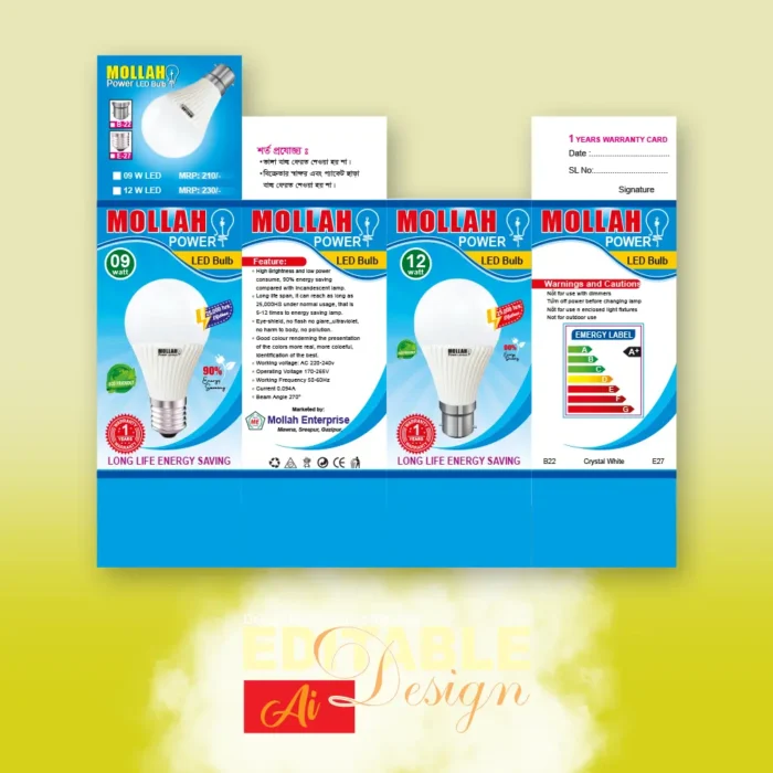 led-bulb-box-design-vector