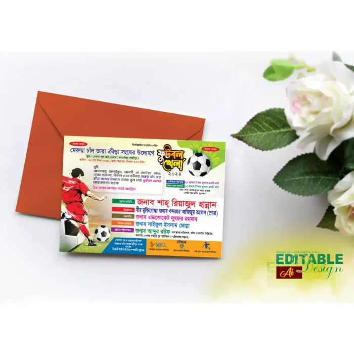 football-khela-invitation-card-design-bangla